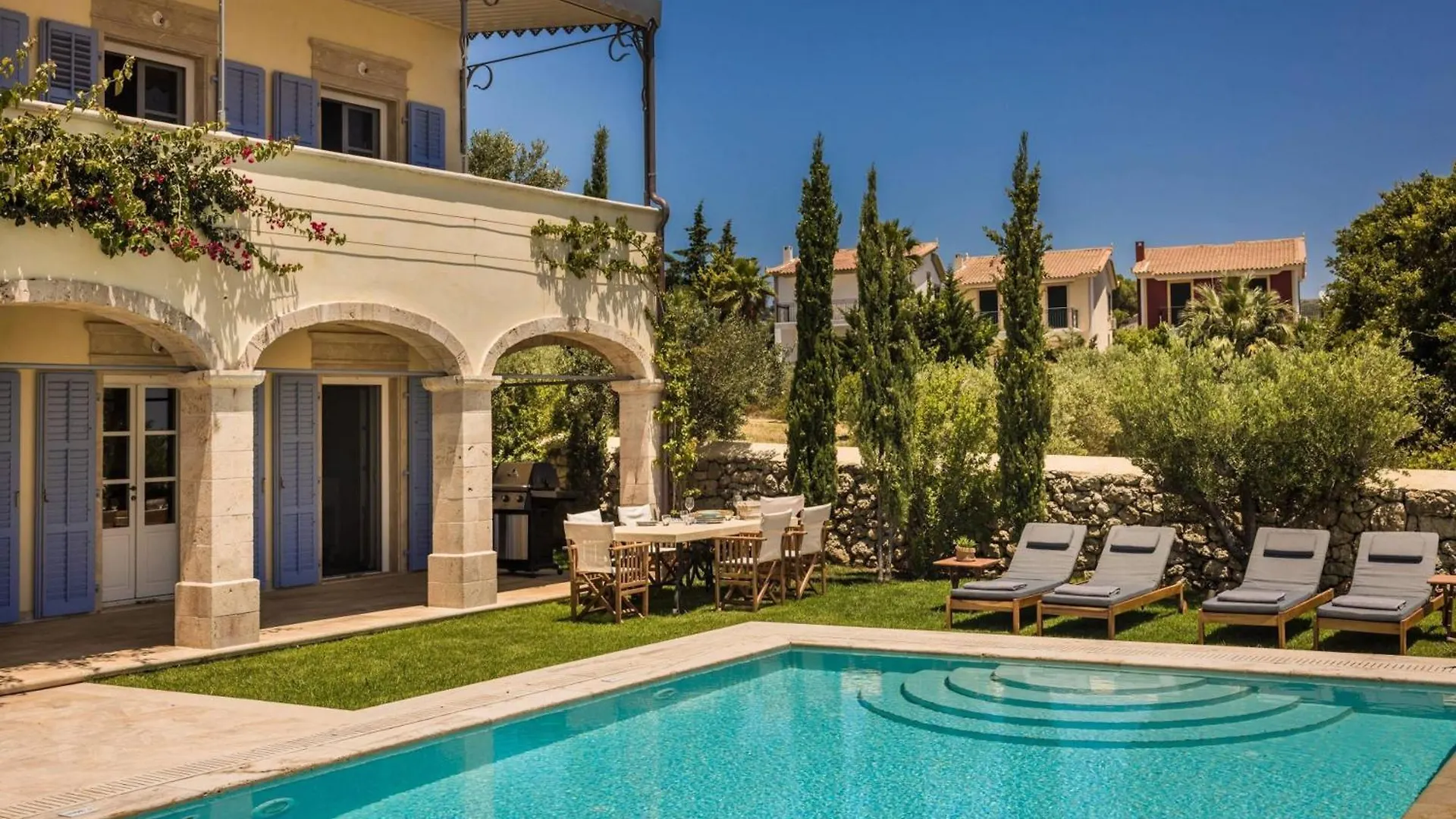 Delightful Kefalonia Villa 5 Bedrooms Panoramic Sea Mountain Views Atsoupades