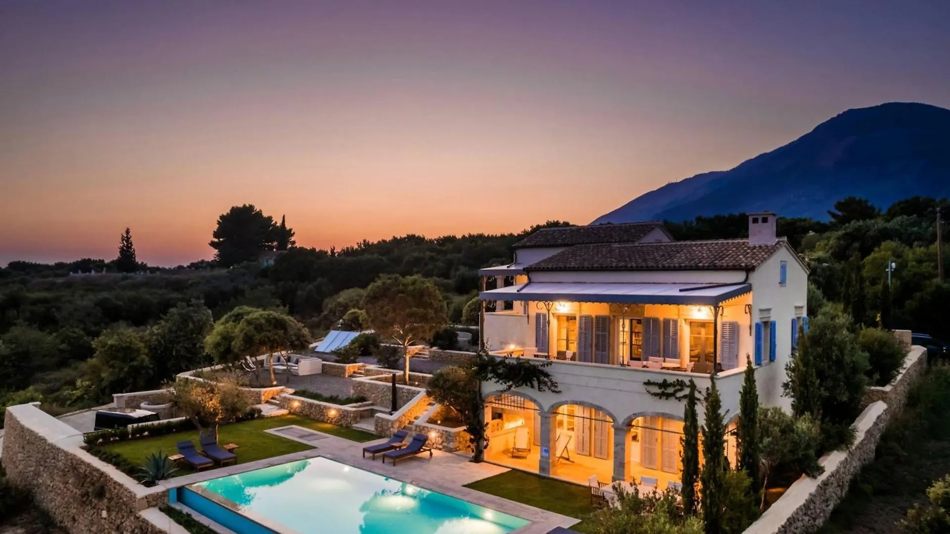 Delightful Kefalonia Villa 5 Bedrooms Panoramic Sea Mountain Views Atsoupades