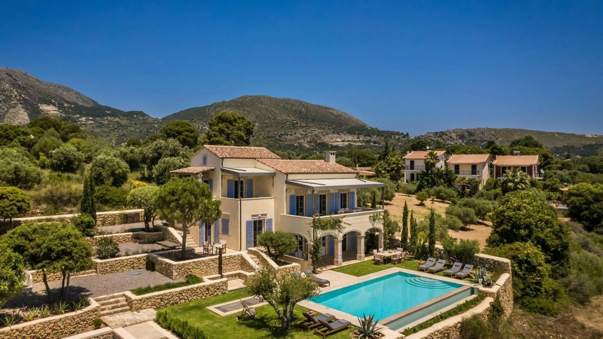 Delightful Kefalonia Villa 5 Bedrooms Panoramic Sea Mountain Views Atsoupades